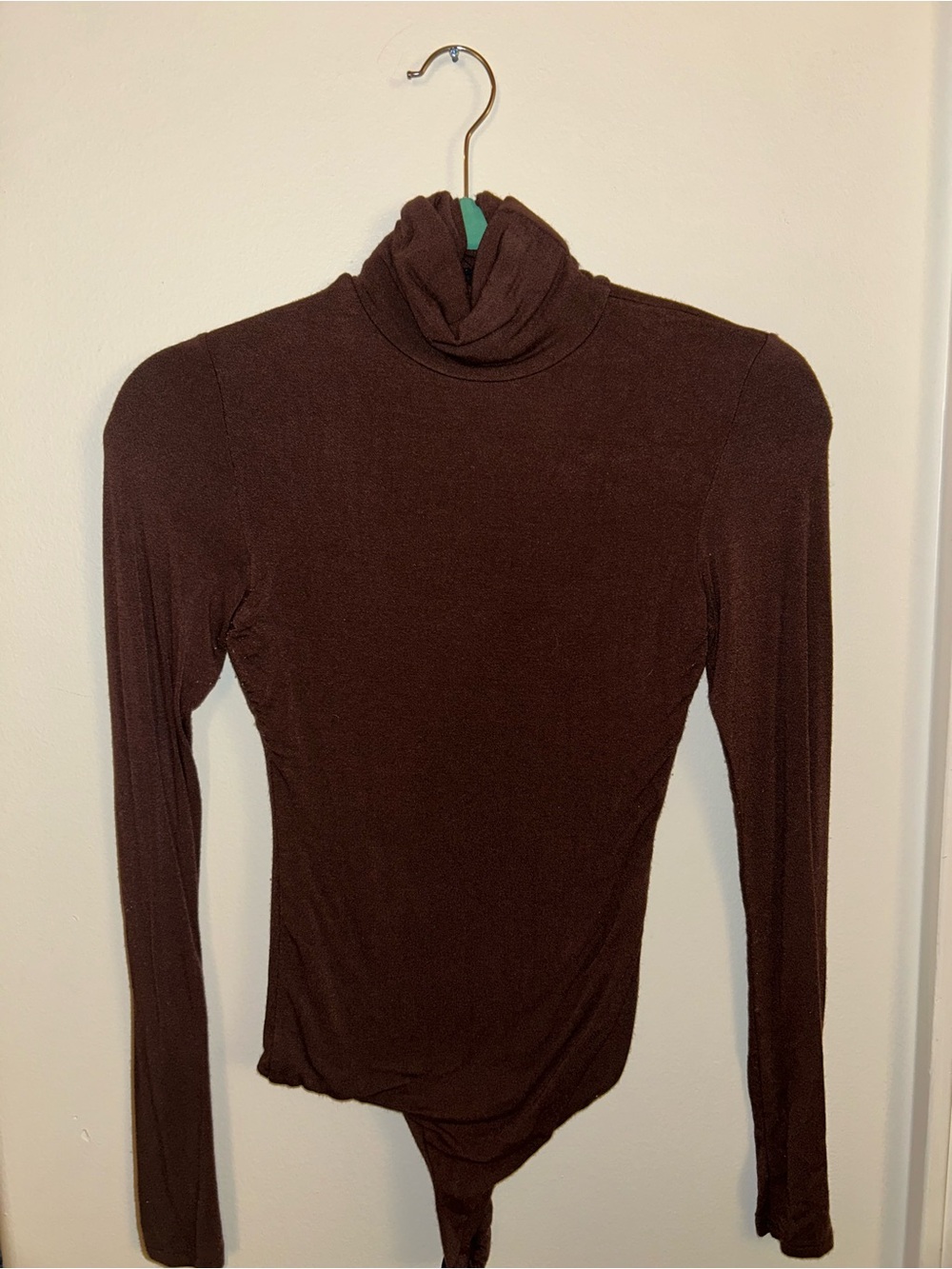 Windsor Brown Long Sleeve Turtleneck Bodysuit
